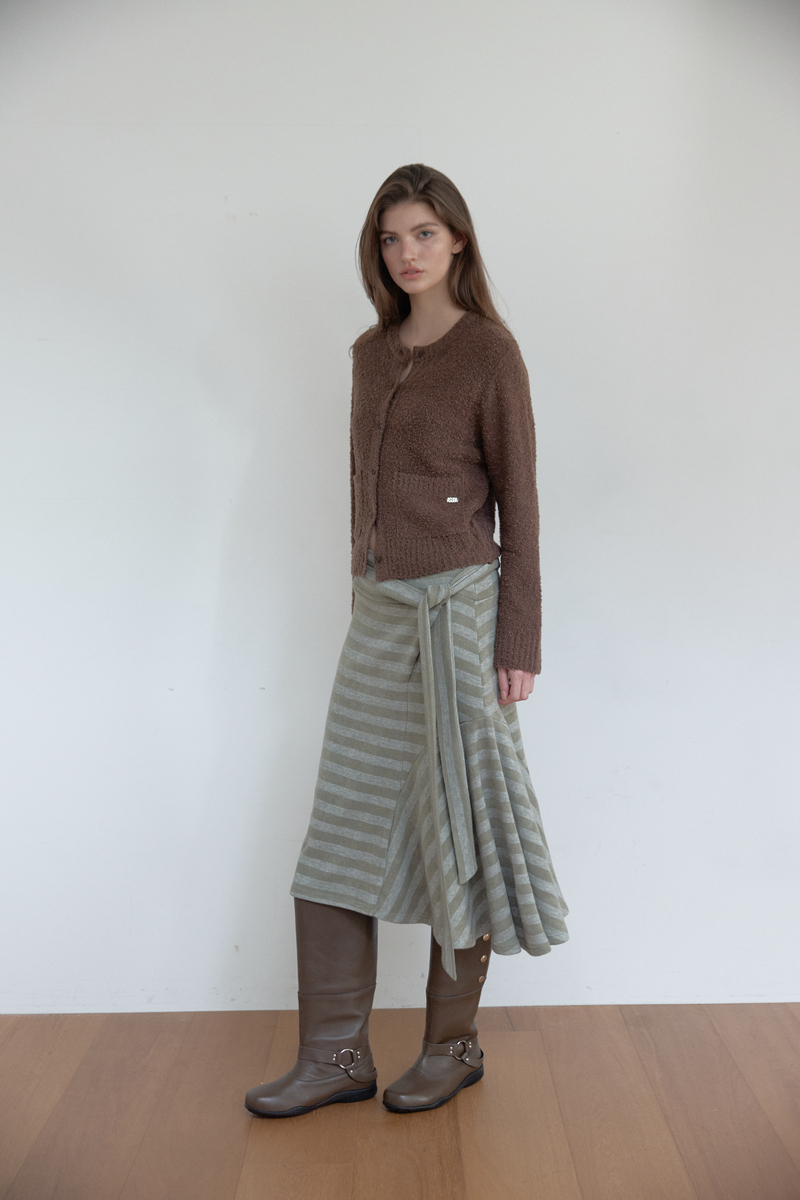 ブークレテクスチャーカーディガン（ブラウン） | ASURA | HANA(ハナ) #7