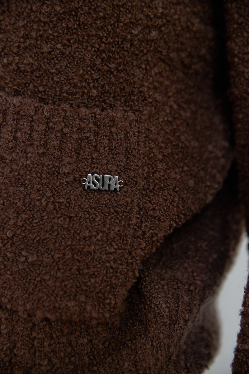 ブークレテクスチャーカーディガン（ブラウン） | ASURA | HANA(ハナ) #12