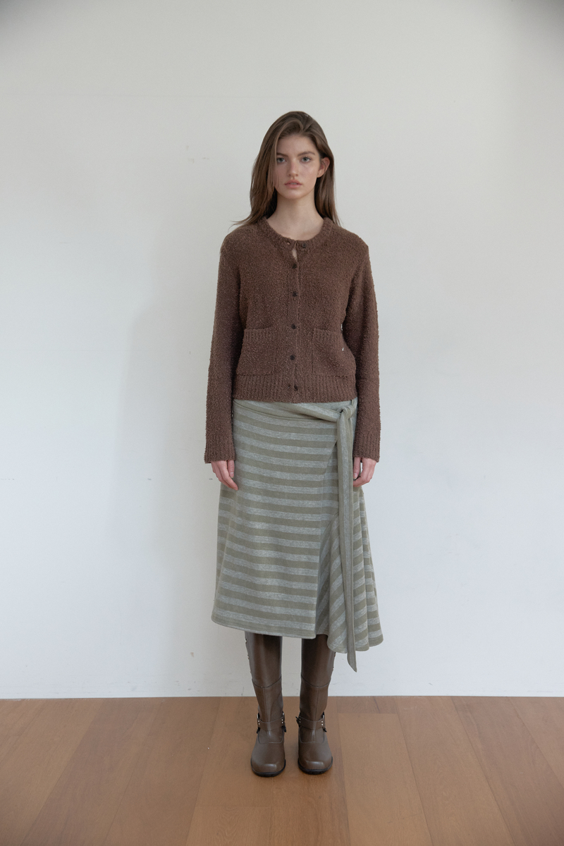 ブークレテクスチャーカーディガン（ブラウン） | ASURA | HANA(ハナ) #2