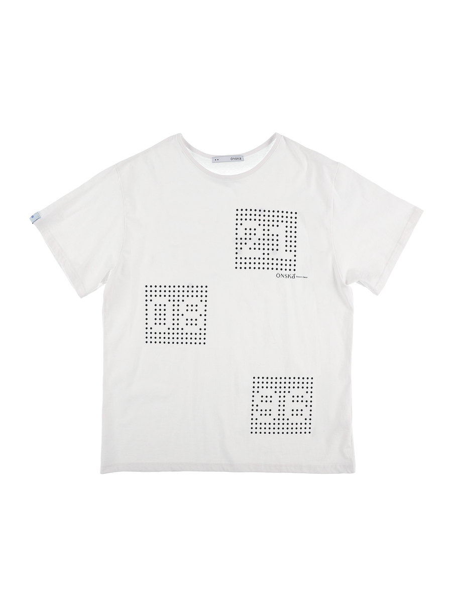 ドットシグネチャーTシャツ（ホワイト） | ONSKA | HANA(ハナ) #17