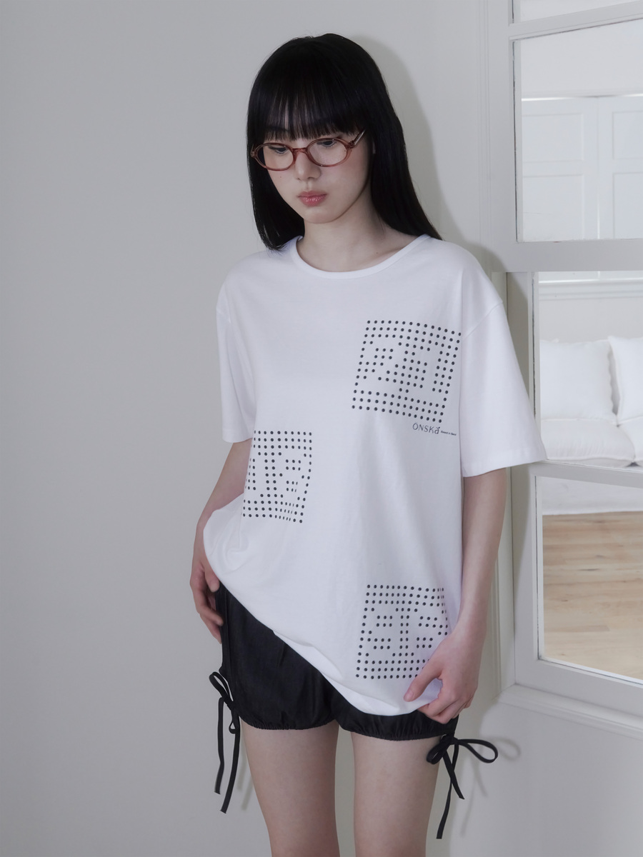 ドットシグネチャーTシャツ（ホワイト） | ONSKA | HANA(ハナ) #3