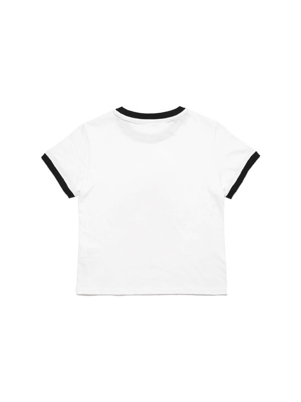 クロップ ピンクロッド Tシャツ_ホワイト | BONRROW | HANA(ハナ) #3