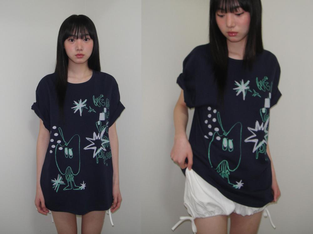 クレヨンフルーツTシャツ（アップルネイビー） | ONSKA | HANA(ハナ) #14