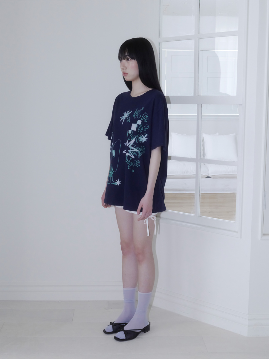 クレヨンフルーツTシャツ（アップルネイビー） | ONSKA | HANA(ハナ) #3