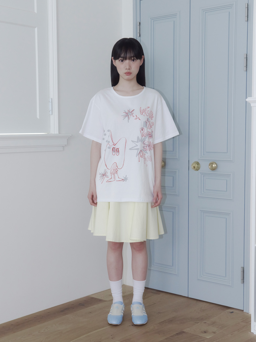 クレヨンフルーツTシャツ（アップルホワイト） | ONSKA | HANA(ハナ) #12