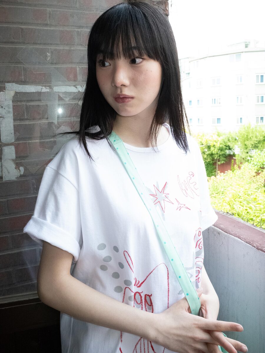 クレヨンフルーツTシャツ（アップルホワイト） | ONSKA | HANA(ハナ) #2