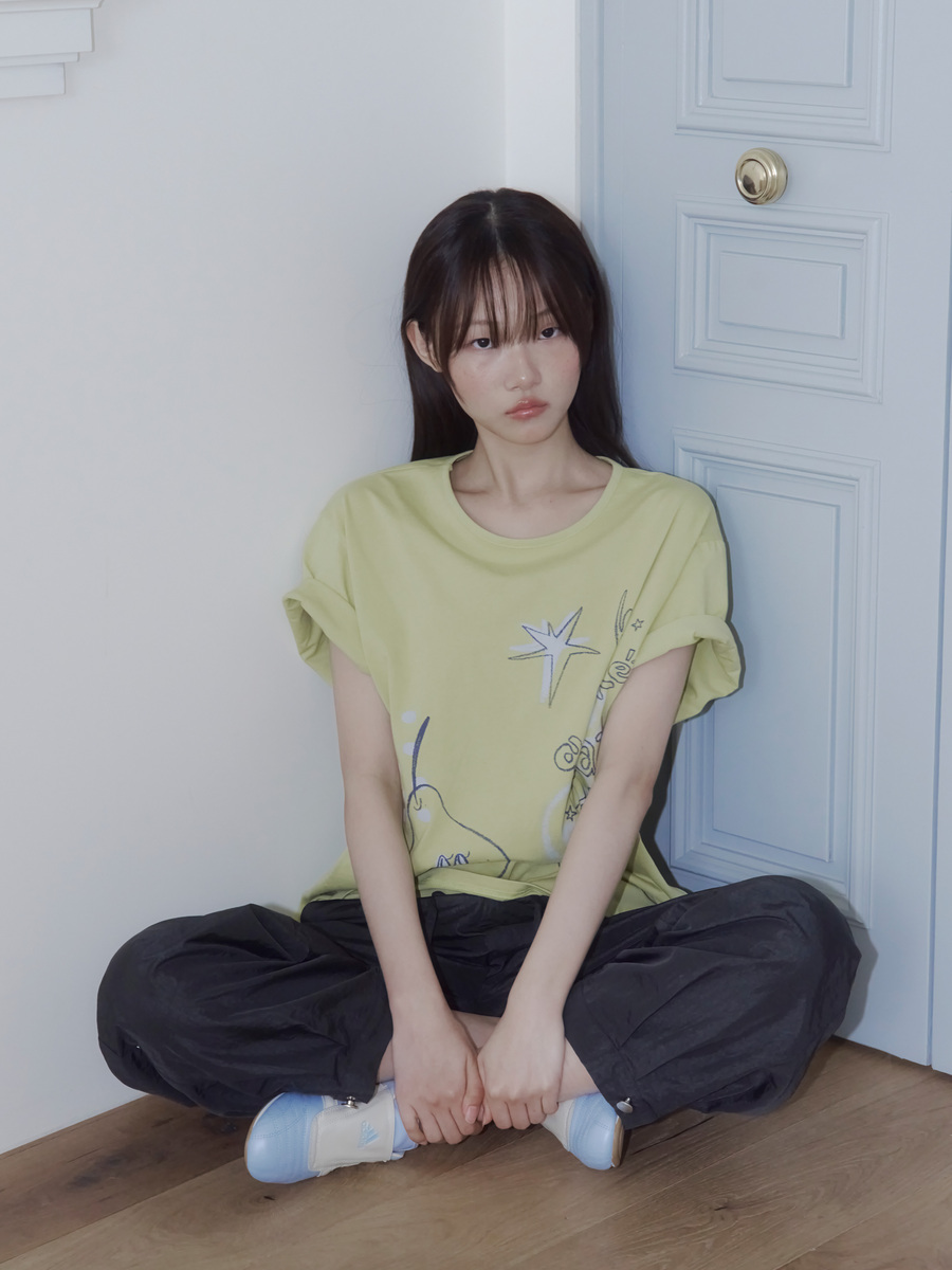 クレヨンフルーツTシャツ（ペアオリーブ） | ONSKA | HANA(ハナ) #16