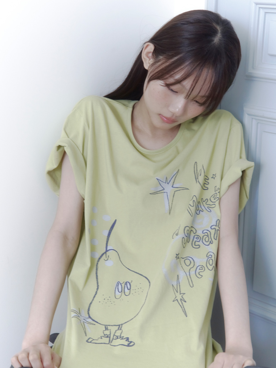 クレヨンフルーツTシャツ（ペアオリーブ） | ONSKA | HANA(ハナ) #4