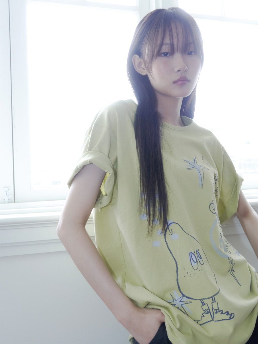 クレヨンフルーツTシャツ（ペアオリーブ） | ONSKA | HANA(ハナ) #6