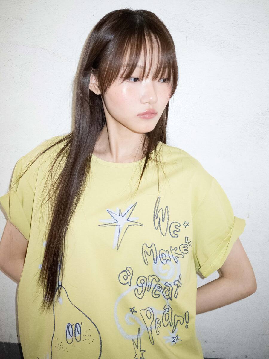 クレヨンフルーツTシャツ（ペアオリーブ） | ONSKA | HANA(ハナ) #8