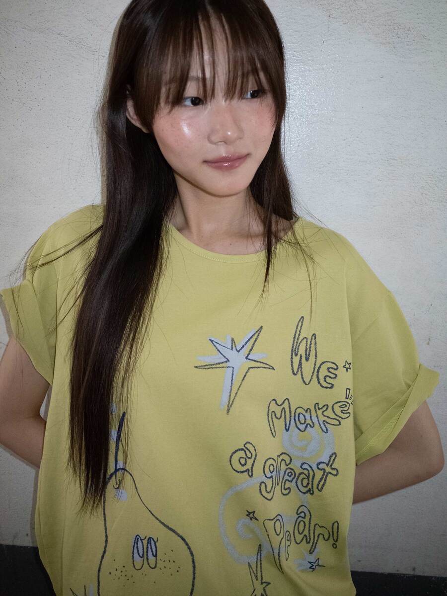 クレヨンフルーツTシャツ（ペアオリーブ） | ONSKA | HANA(ハナ) #2