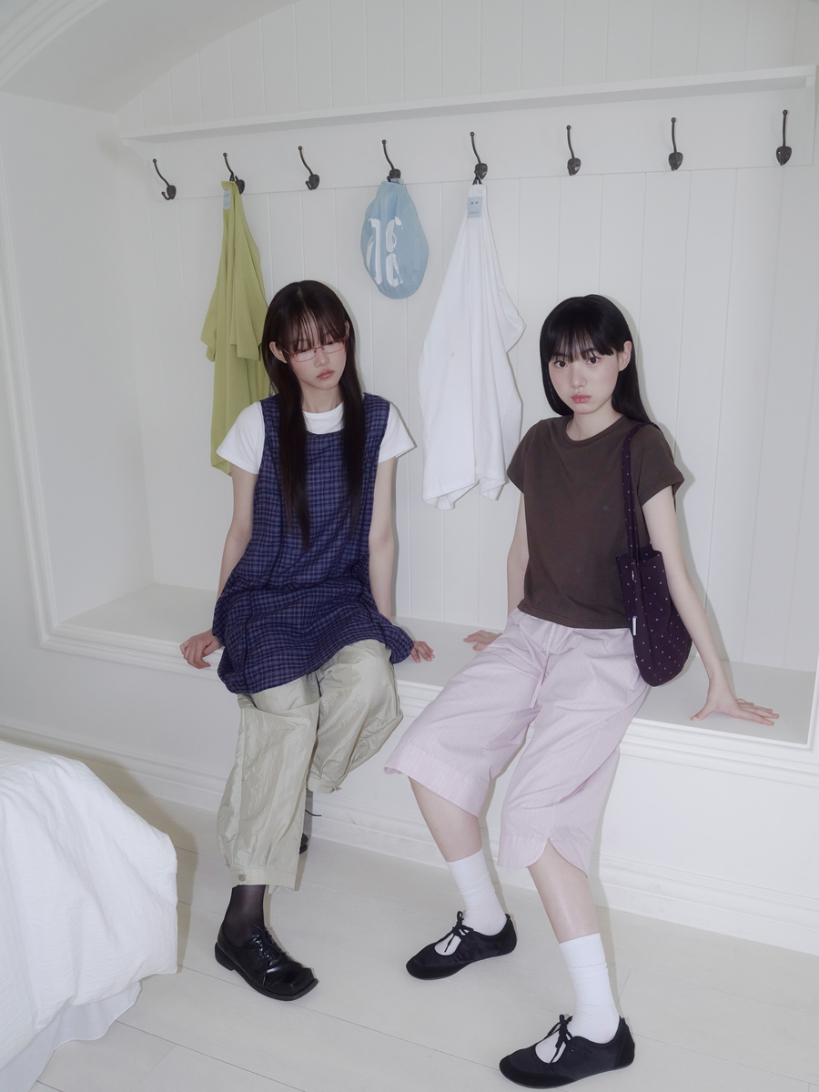 バルーンチェックワンピース (ネイビー) | ONSKA | HANA(ハナ) #32