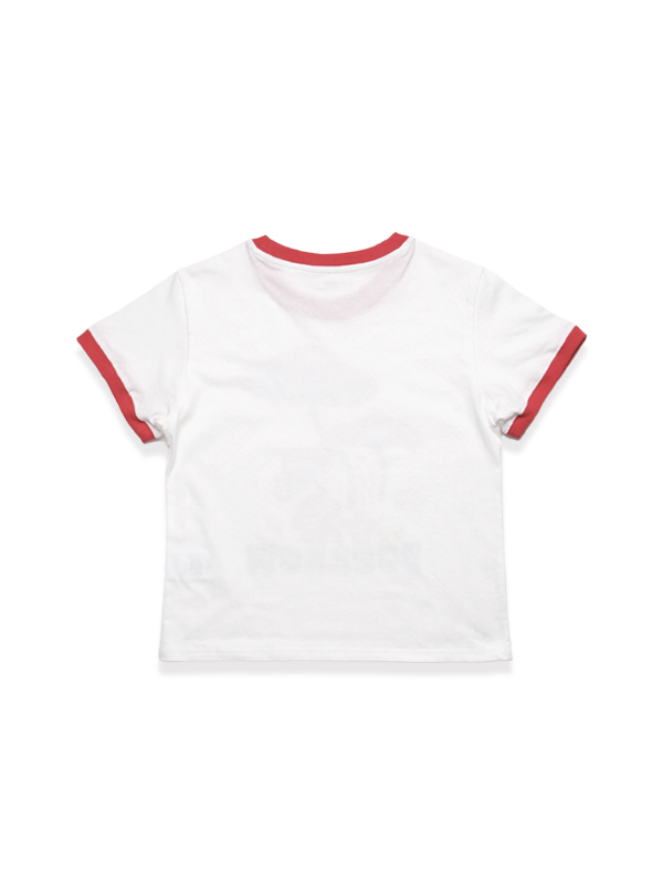 クロップ マッシュルーム Tシャツ_ホワイト | BONRROW | HANA(ハナ) #3