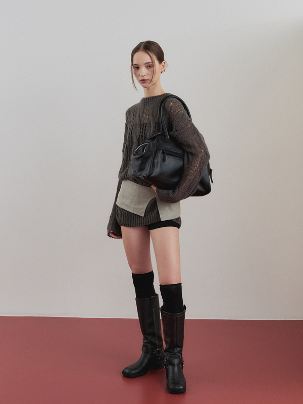 ツー ジッパー バッグ オリジナル（ブラックペッパー） | CHRISTINE PROJECT | HANA(ハナ) #5