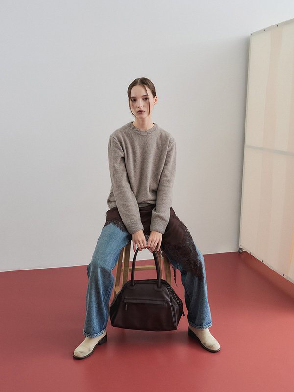 ツー ジッパー バッグ オリジナル（カカオ） | CHRISTINE PROJECT | HANA(ハナ) #2