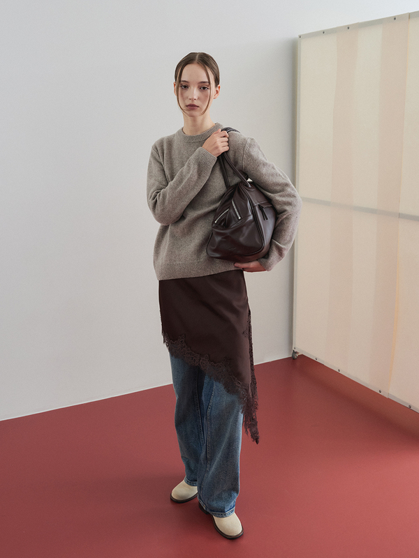 ツー ジッパー バッグ オリジナル（カカオ） | CHRISTINE PROJECT | HANA(ハナ) #4