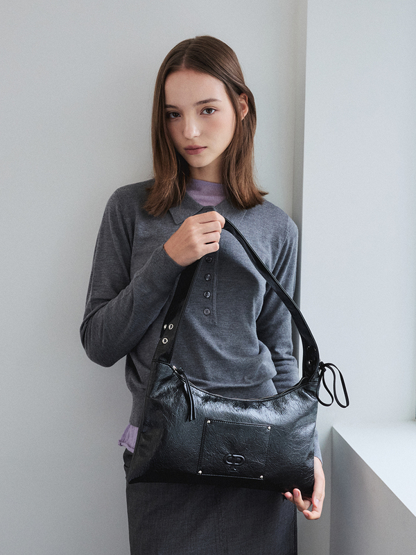 アイレットフラットショルダーバッグ(ブラックペッパー) | CHRISTINE PROJECT | HANA(ハナ) #2