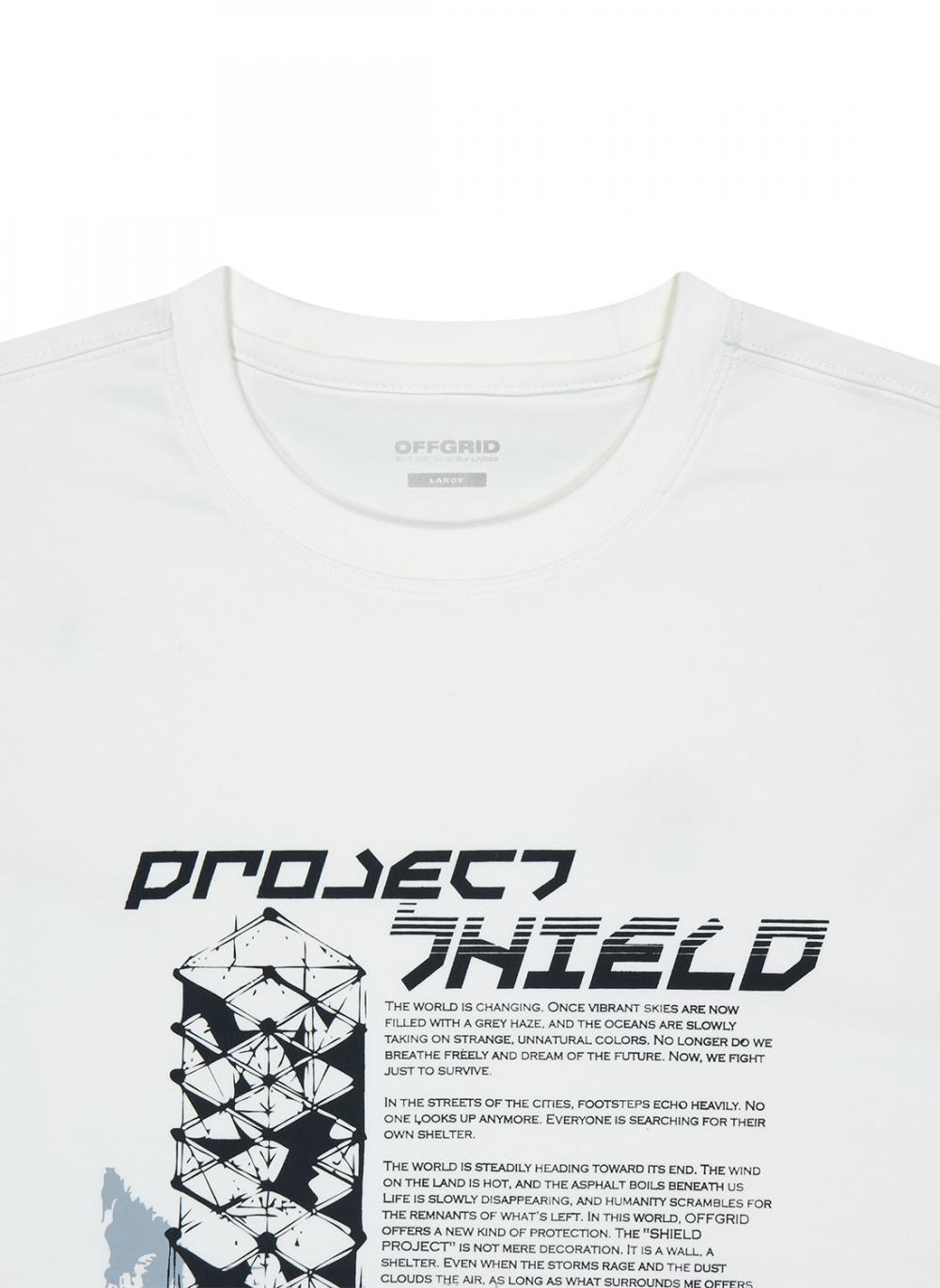 OGシールドグラフィックショートスリーブTシャツ-ホワイト | OFFGRID | HANA(ハナ) #12