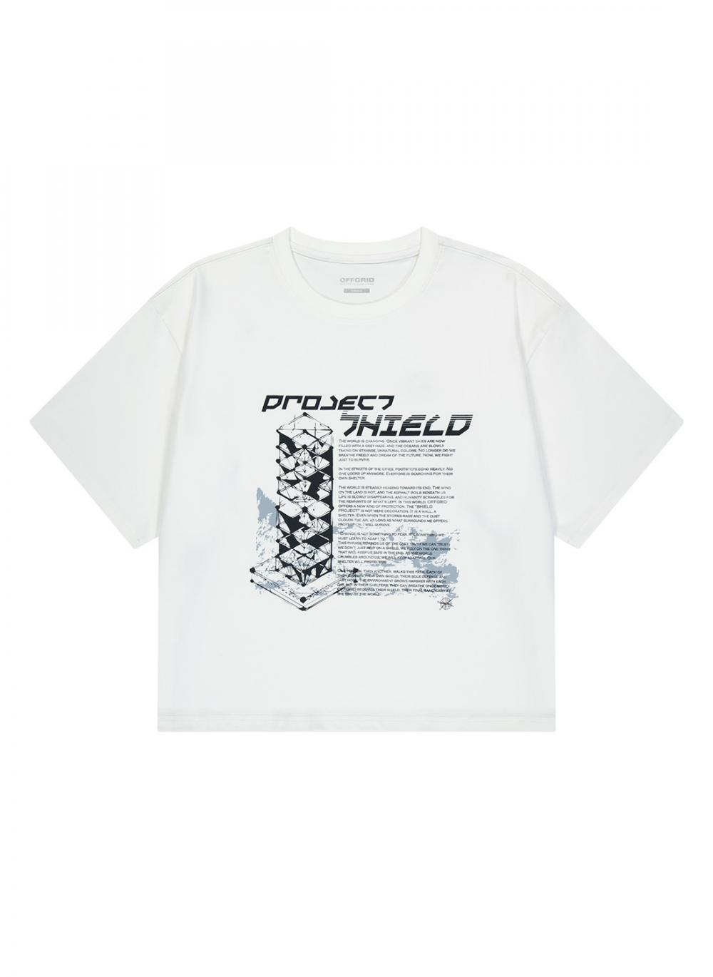 OGシールドグラフィックショートスリーブTシャツ-ホワイト | OFFGRID | HANA(ハナ) #15