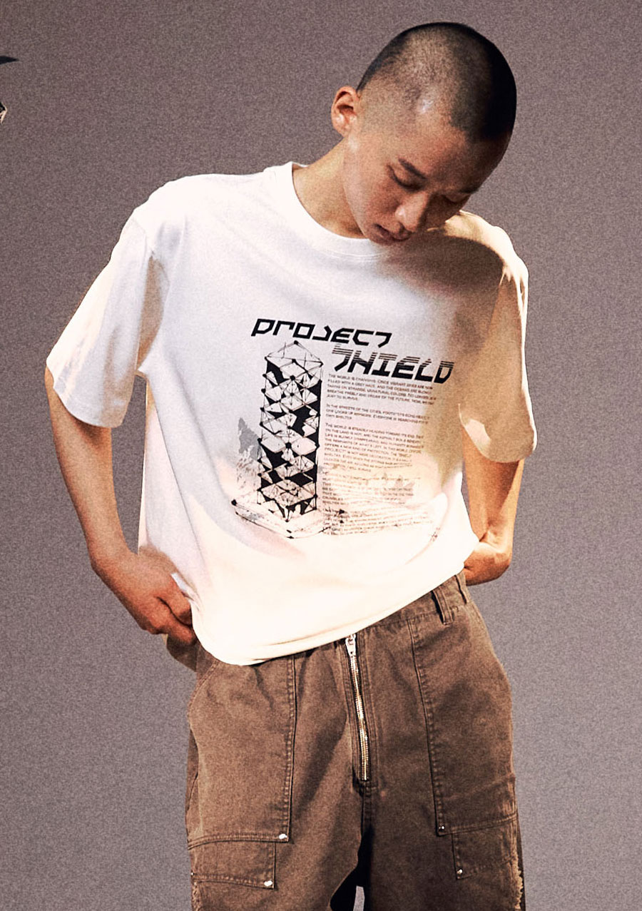 OGシールドグラフィックショートスリーブTシャツ-ホワイト | OFFGRID | HANA(ハナ) #4