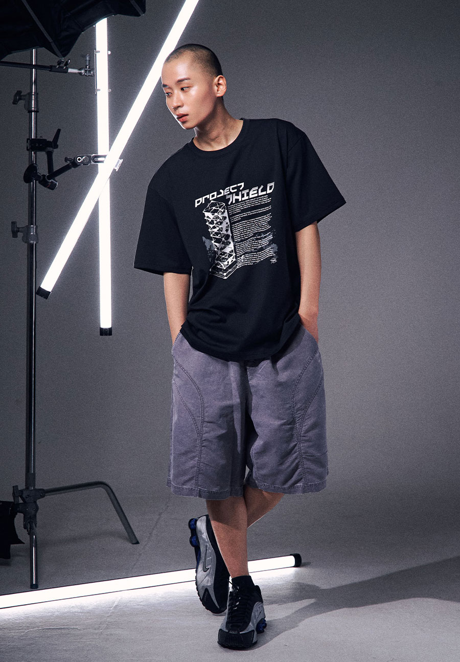OGシールドグラフィックショートスリーブTシャツ-ブラック | OFFGRID | HANA(ハナ) #4