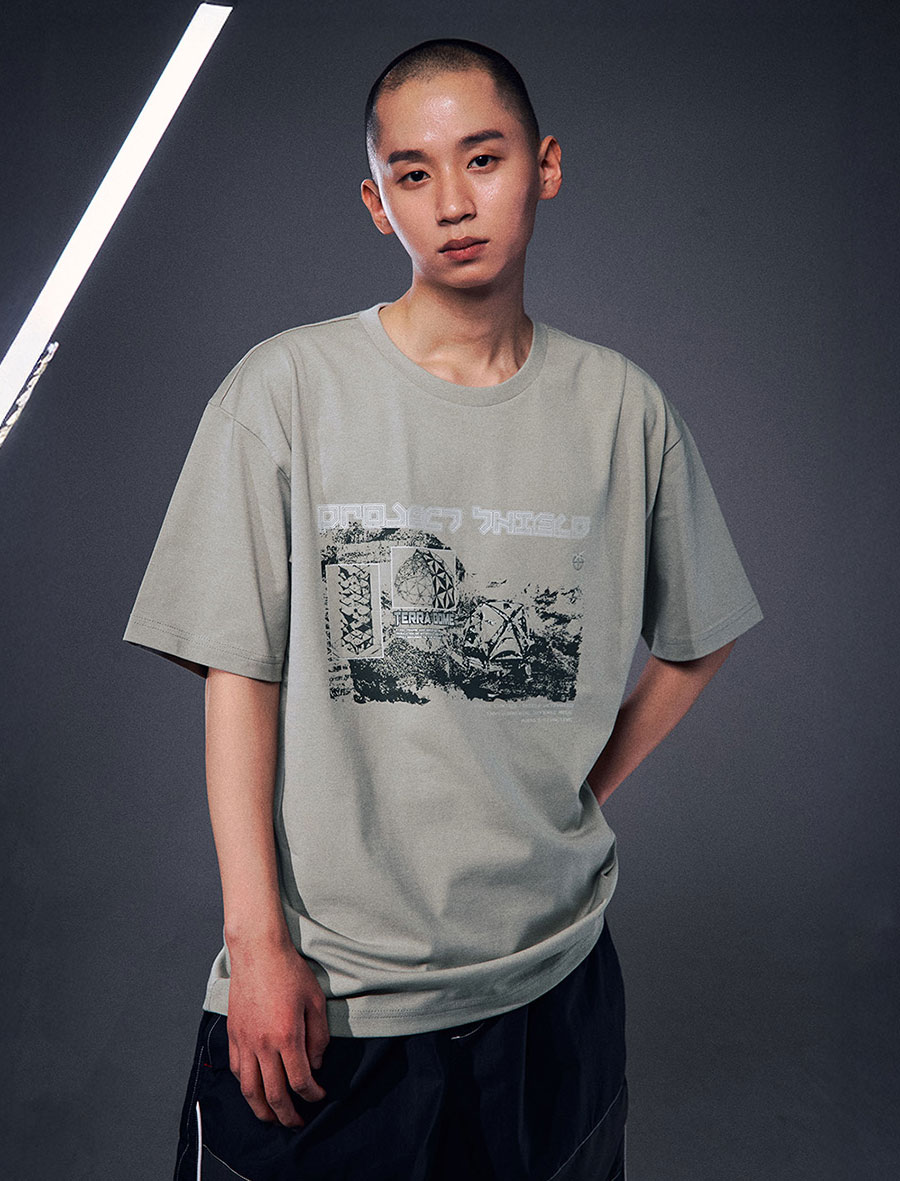 OGシールドダーツショートスリーブTシャツ-カーキ | OFFGRID | HANA(ハナ) #3