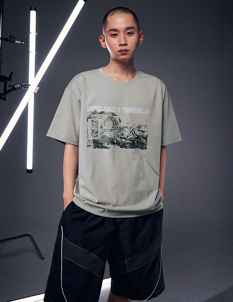 OGシールドダーツショートスリーブTシャツ-カーキ | OFFGRID | HANA(ハナ) #5