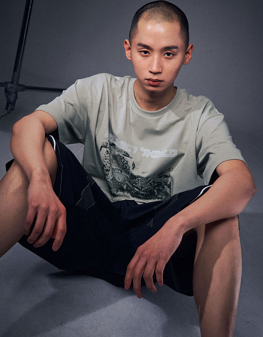 OGシールドダーツショートスリーブTシャツ-カーキ | OFFGRID | HANA(ハナ) #6