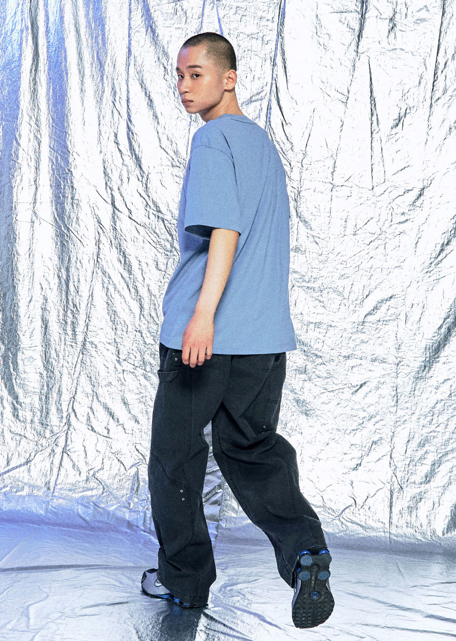 OGシールドダーツショートスリーブTシャツ-ブルー | OFFGRID | HANA(ハナ) #6