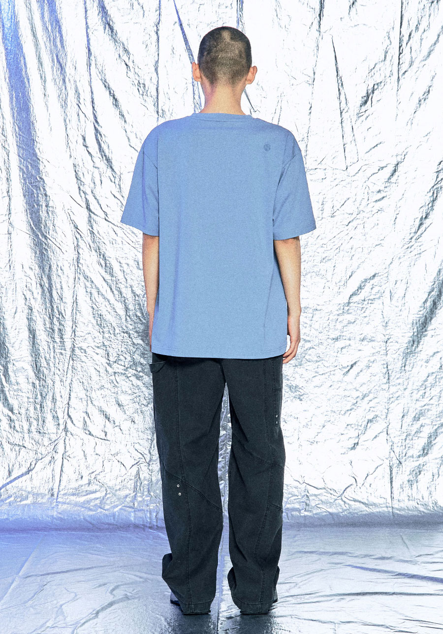 OGシールドダーツショートスリーブTシャツ-ブルー | OFFGRID | HANA(ハナ) #9