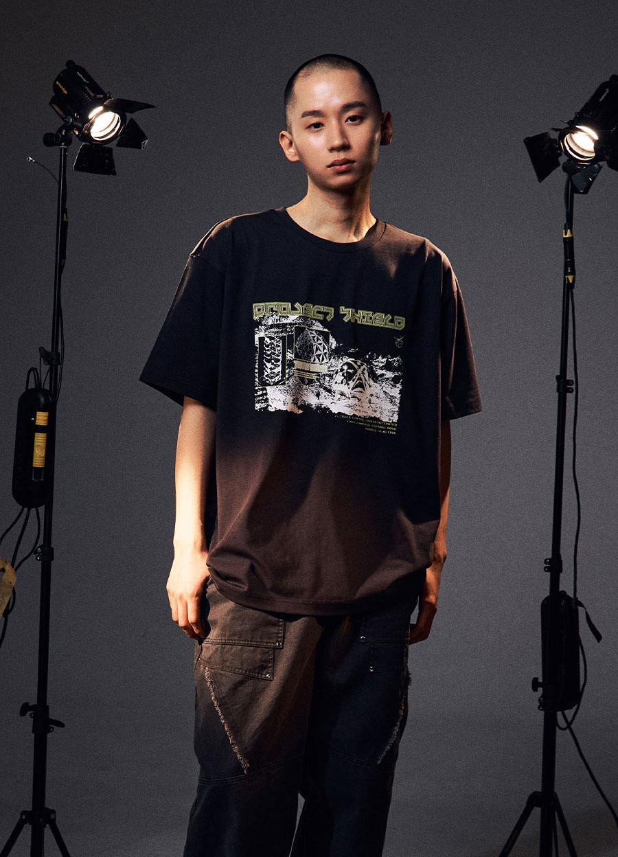 OGシールドダーツショートスリーブTシャツ-ブラック | OFFGRID | HANA(ハナ) #3