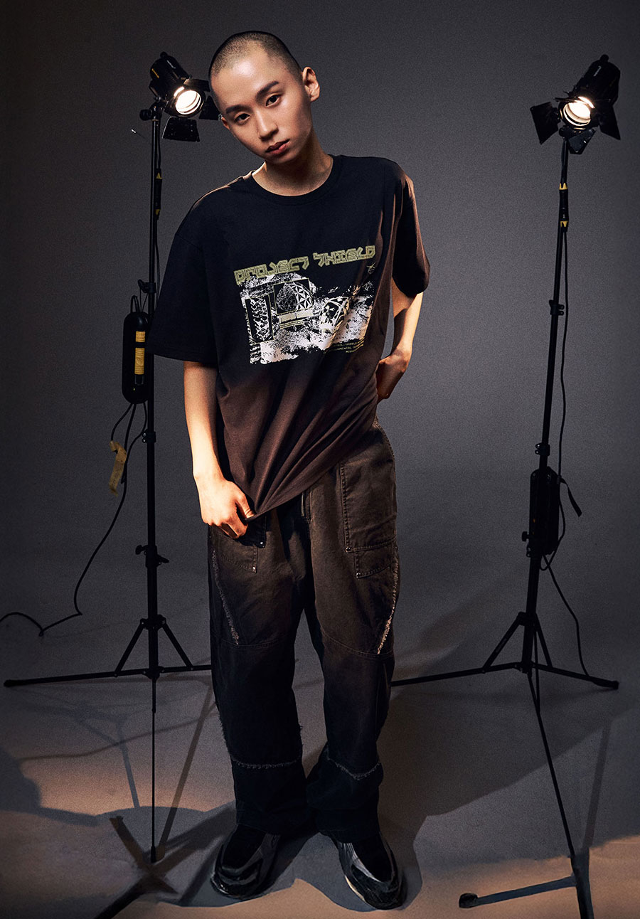 OGシールドダーツショートスリーブTシャツ-ブラック | OFFGRID | HANA(ハナ) #5
