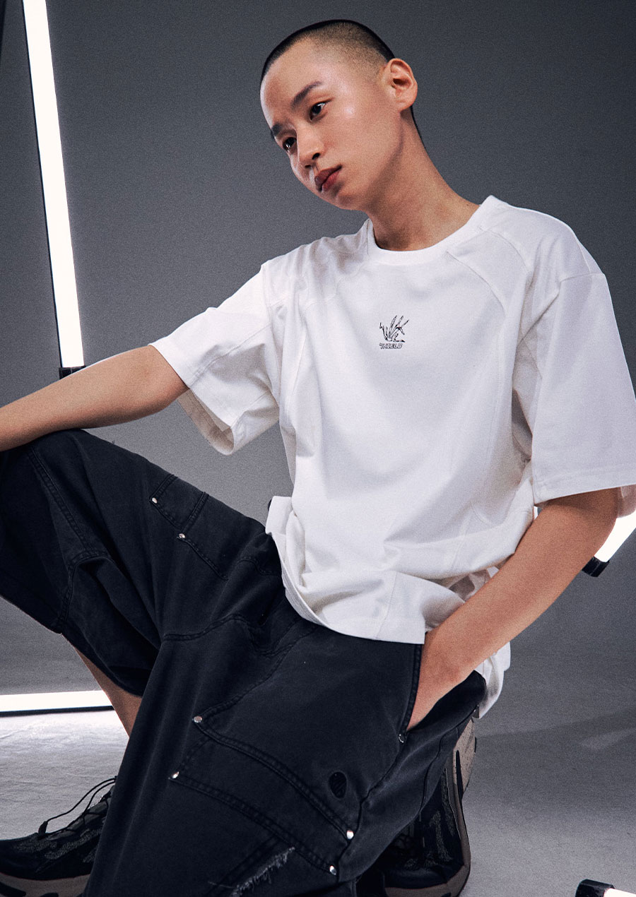 OGシールドインシジョンショートスリーブTシャツ-ホワイト | OFFGRID | HANA(ハナ) #4