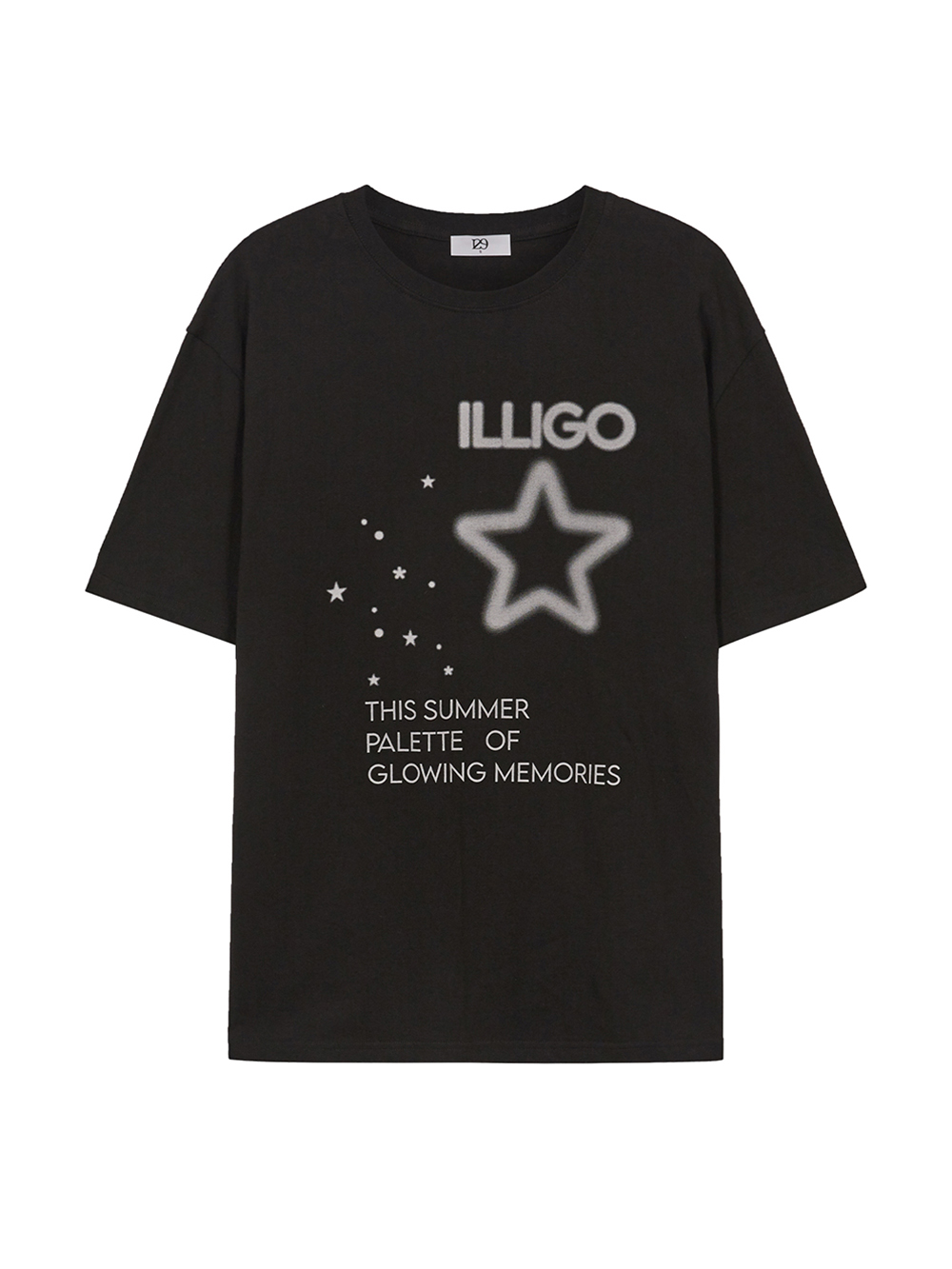 スタースプレー オーバーフィットTシャツ（ブラック） | ILLIGO | HANA(ハナ) #5
