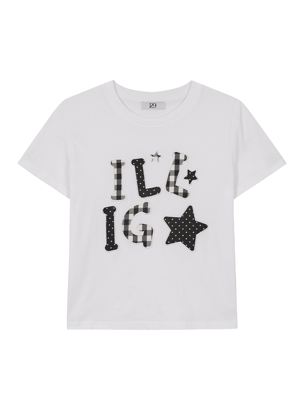 チェックアップリケ ルーズクロップTシャツ（ホワイト） | ILLIGO | HANA(ハナ) #5