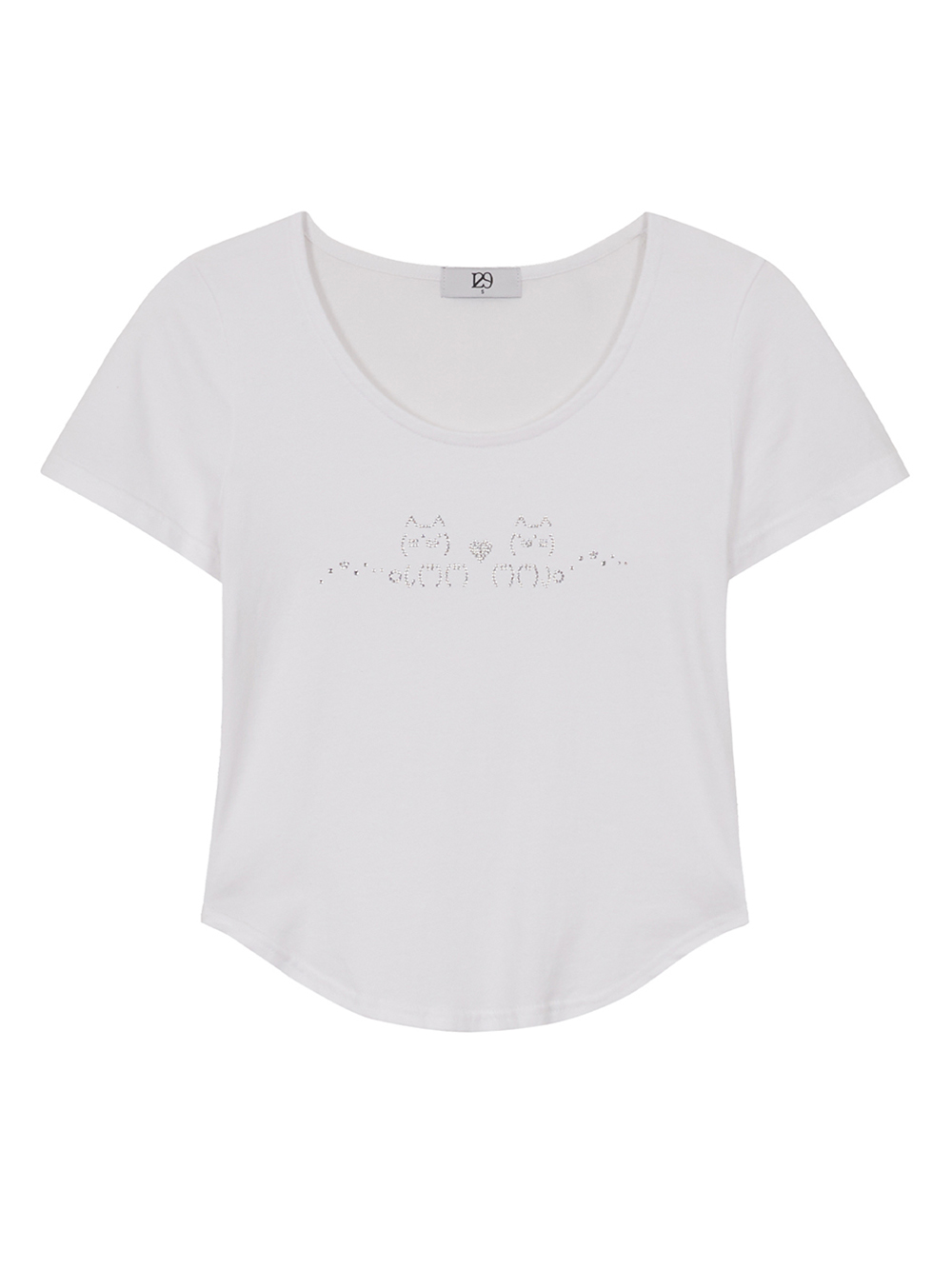 にゃんこホットフィックス フィットTシャツ（ホワイト） | ILLIGO | HANA(ハナ) #4