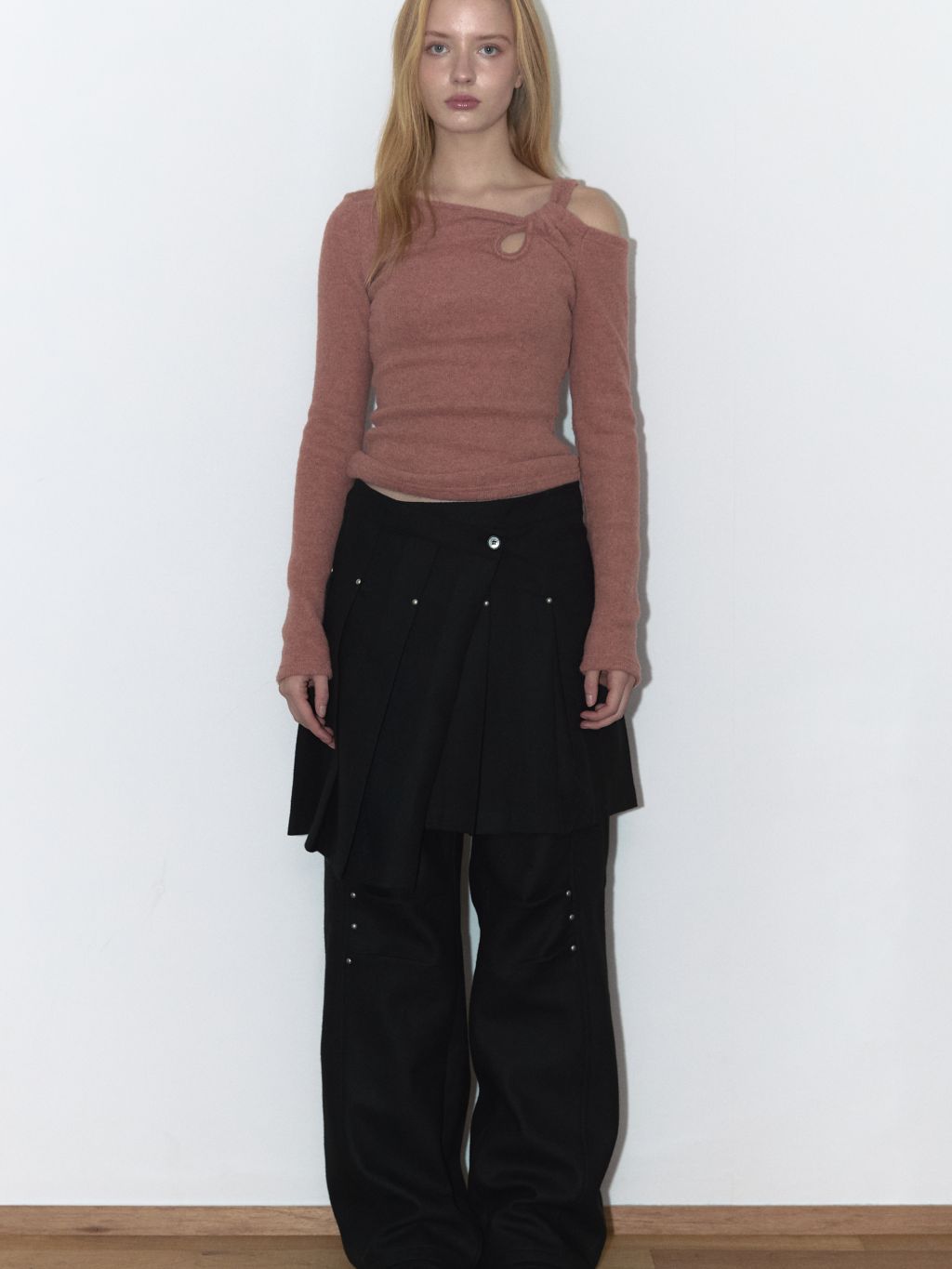 ウールリベットパンツ（ブラック） | ASURA | HANA(ハナ) #1