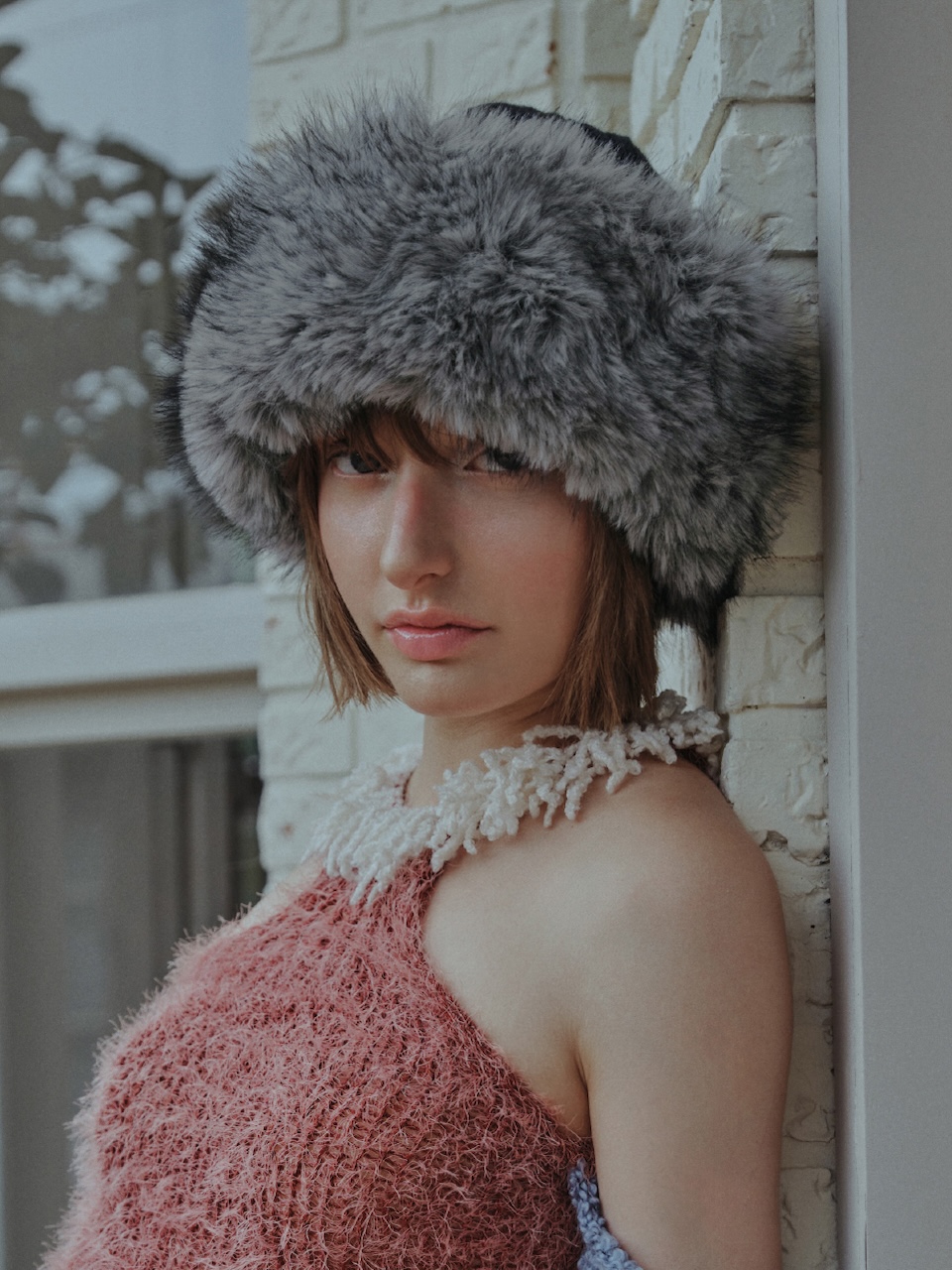 ニットファートークハット（ブラック） | POESIE DAME | HANA(ハナ) #1