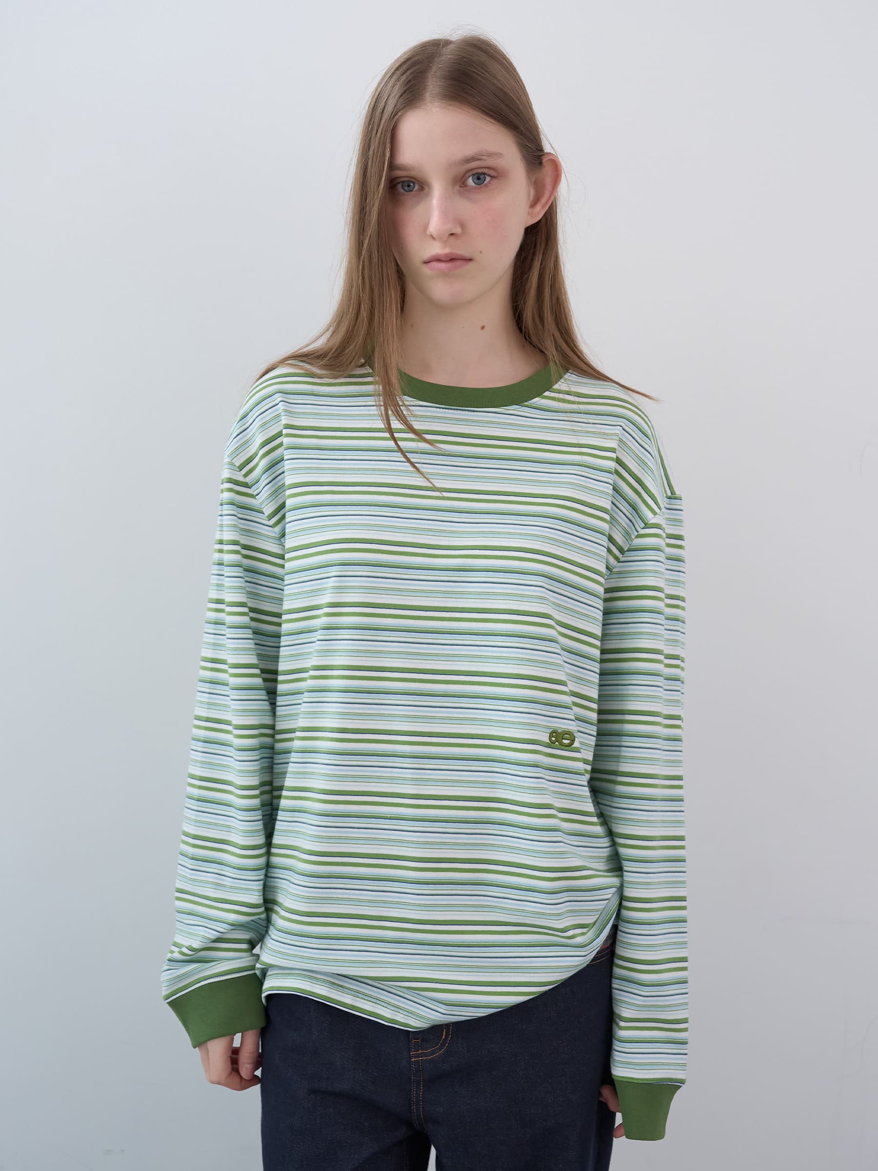 ストライプ ボクシーLST（グリーンストライプ） | ENZO BLUES | HANA(ハナ) #1