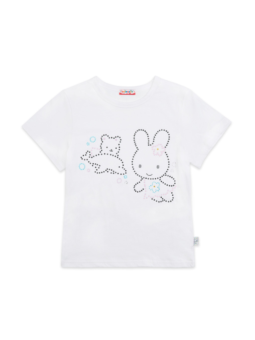 [X YOUNGART] KIDDY＆JINI サマー キュービック Tシャツ | Swingset | HANA(ハナ) #1