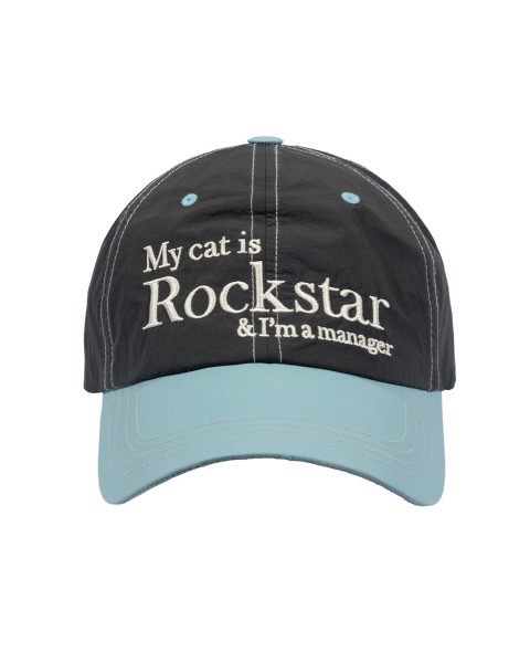 ☆ジョーガッシュ ロックスターキャットナイロンキャップ☆ ロックスター キャット ナイロン キャップ (スカイブルー