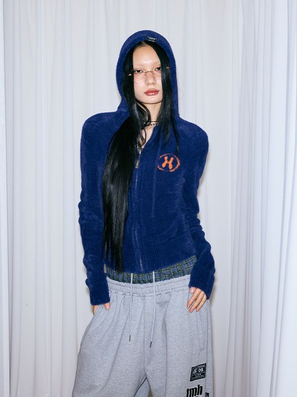 ホテルファーニット ジップアップ_ブルー | THE MYSTERIOUS HOTEL | HANA(ハナ) #1