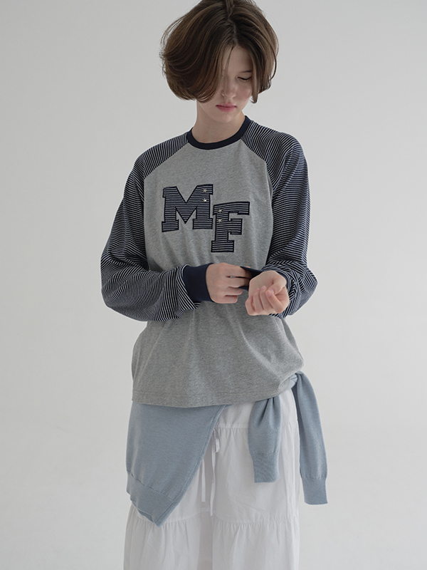 ロゴパッチワークTシャツ（グレー） | Margarin Fingers | HANA(ハナ) #1