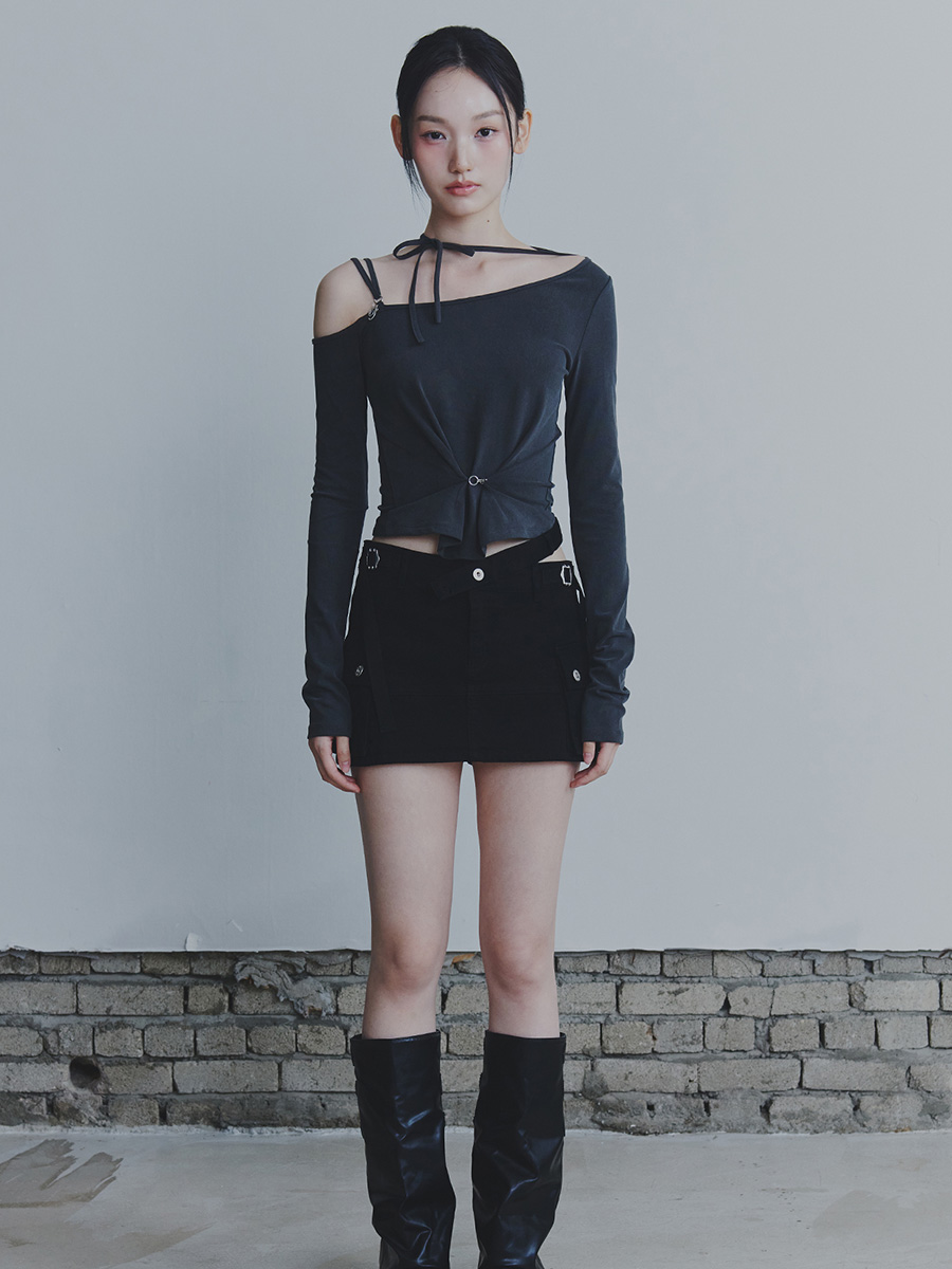 ニックスミニスカート_ブラック | PAIN OR PLEASURE | HANA(ハナ) #1