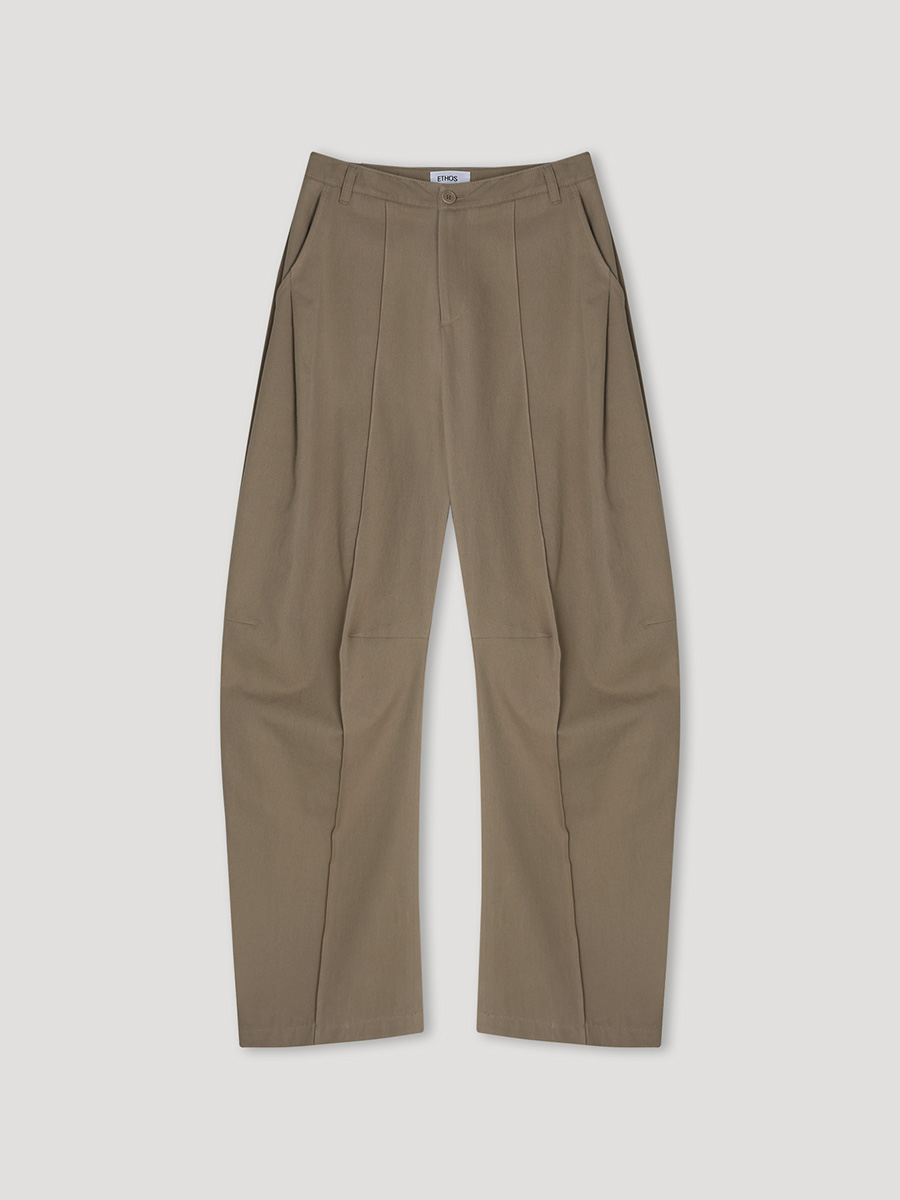 WIDE CURVED PANTS_BEIGE | ETHOS | HANA(ハナ) #1