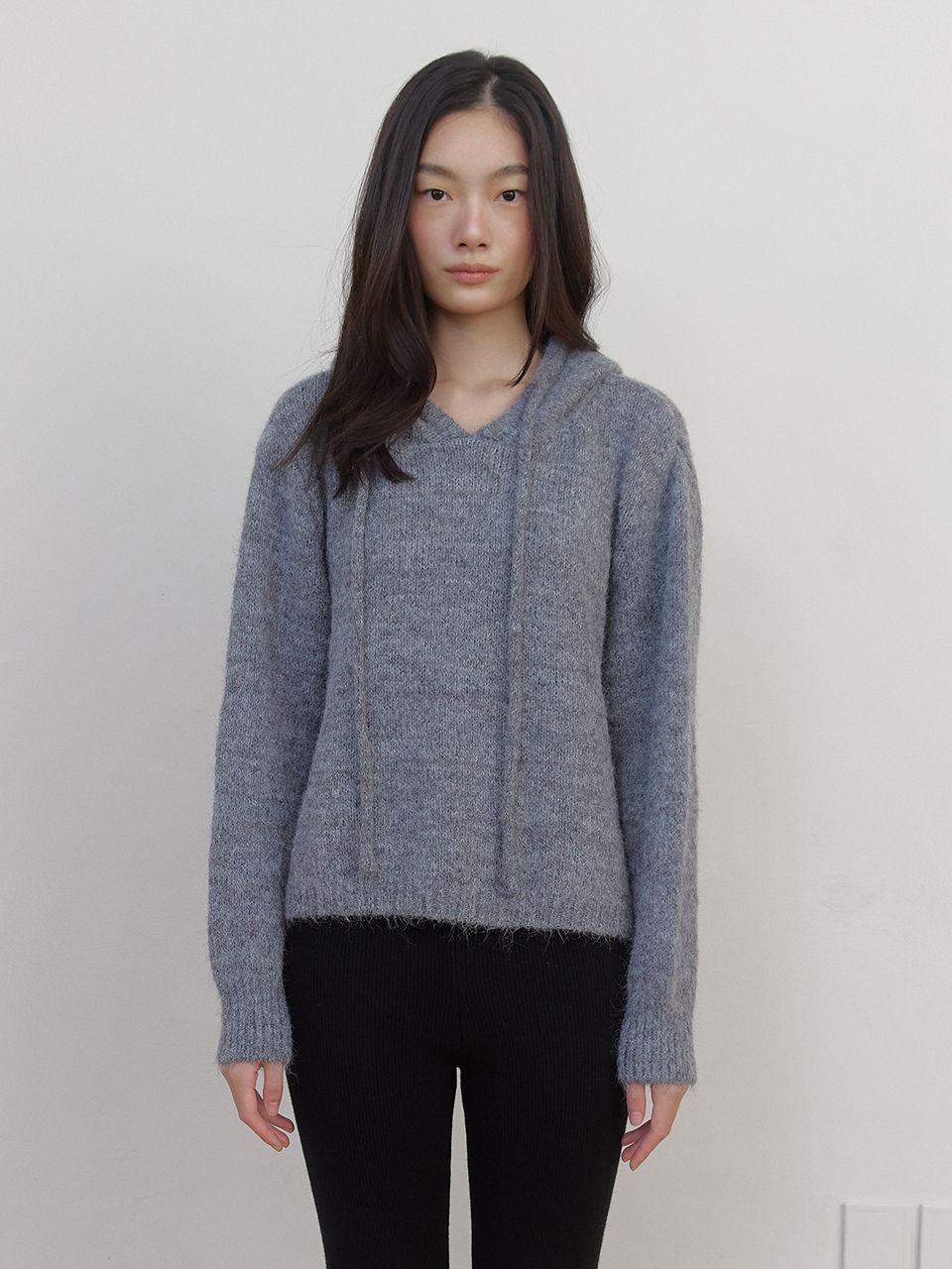 アズベーシック ウールニットフーディ（チャコール） | ASURA | HANA(ハナ) #1