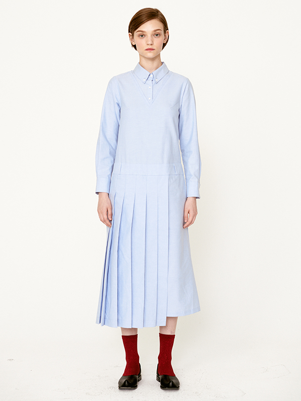 オックスフォードシャツドレス（ライトブルー） | PHILOCALY | HANA(ハナ) #1