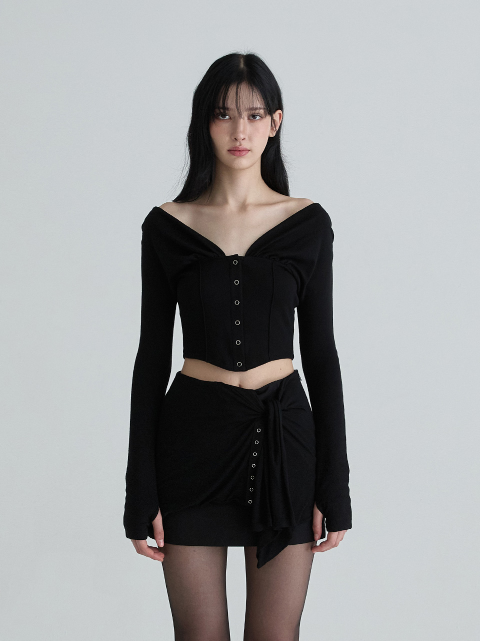 レアカーディガン (ブラック) | Not your rose | HANA(ハナ) #1