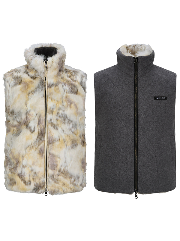 ヘイズ リバーシブルファーベスト_[ベージュ] | LECYTO | HANA(ハナ) #1