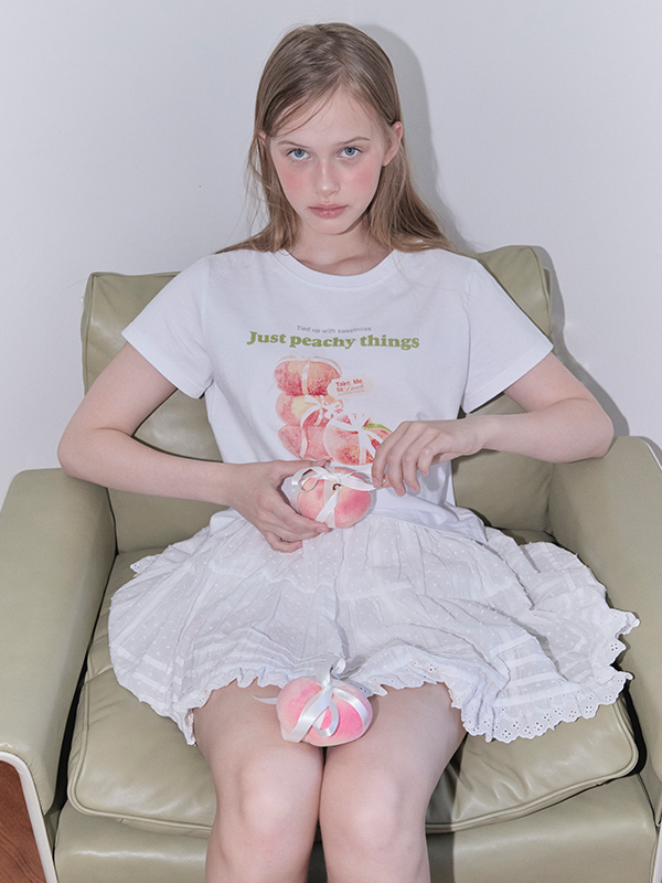 ピーチグラフィックTシャツ（ホワイト） | Margarin Fingers | HANA(ハナ) #1